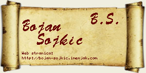 Bojan Sojkić vizit kartica